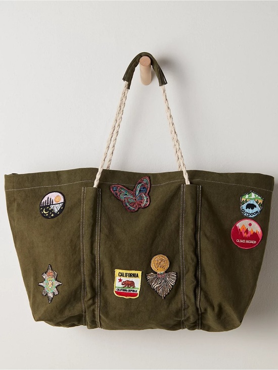 Free People Handbags - FREE PEOPLE Been There Badge Tote Bag nwot